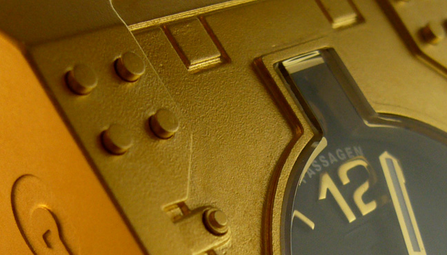 H.R. Giger gold plated Passagen automatic Swiss watch